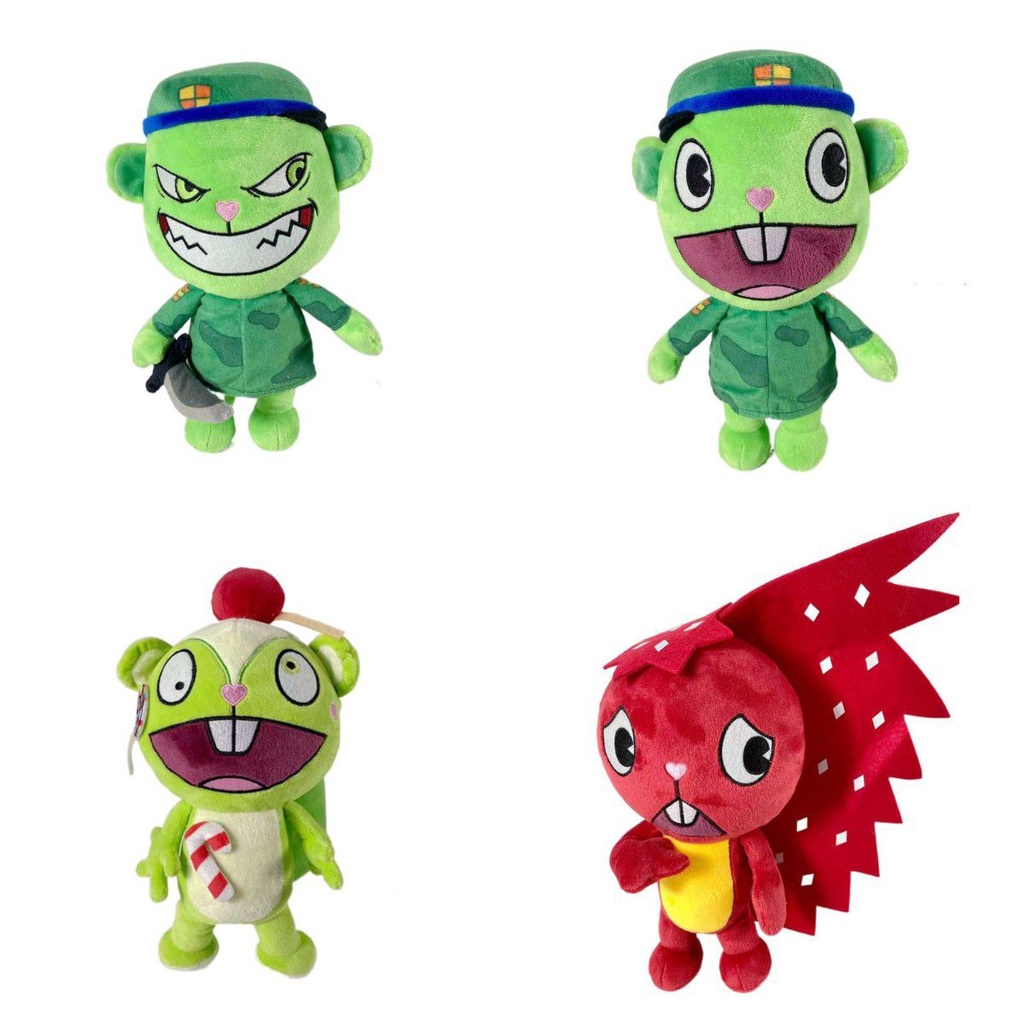 Tree Friends Hoạt Hình Vui Vẻ Xung Quanh Búp Bê Htf Flippy Đồ Chơi Nhồi Bông Sang Trọng