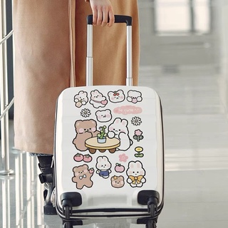 Sticker cỡ lớn kiểu cute cô bé gấu con anime hoạt hình đáng yêu dán mũ bảo hiểm bàn học vali trang trí sổ tay ST69