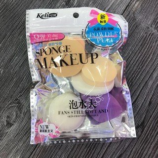Bộ 6 Bông Mút Trang Điểm/Tán kem Nền Đa Năng Makeup