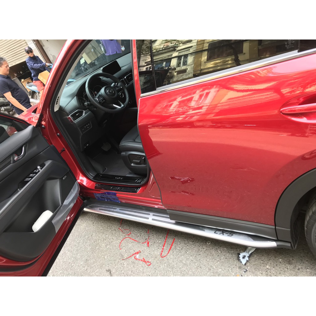 Bậc Lên Xuống xe MAZDA CX5 2018-2026, Bệ bậc dẫm lên xuống MẪU MOBIS CHỮ GÓC