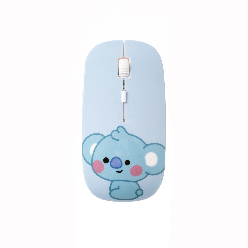 SQ3 BTS BT21 KPOP USB Slim Im Lặng Chuột Không Dây Có Đầu Thu Nano Chuột Chơi Game Cấu Hình Cao Laptop Chất Lượng Cao