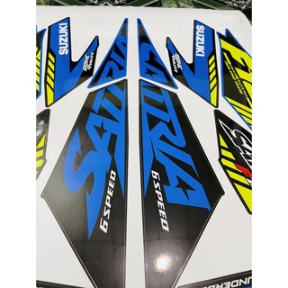 Tem Rời Dán Xe Raider FI Mẫu Zin 2021 Xanh Cực Đẹp, Hàng 3 Lớp Chất Lượng Cao ,Team Decal