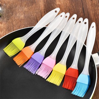 Cọ Chổi Nhựa Quét Dầu Mỡ, Nước Sốt, Mặt Bánh Silicone Cán Nhựa 17cm (Màu Ngẫu Nhiên)