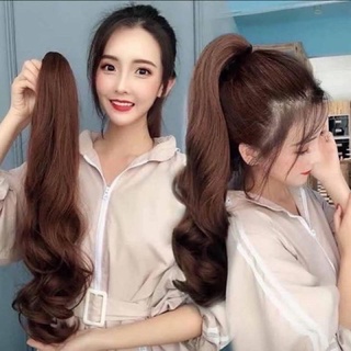 Tóc Giả Ngoặm Đuôi Xoăn Lọn To Dài 45cm Hamin