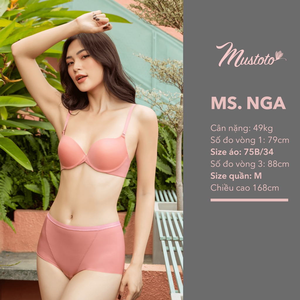 Mô tả Quần Lót Nữ Mustoto Trơn Phối Lưới Lưng Thấp Thoải Mái Kalihi (MQ45) - 11