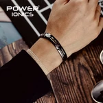 [Đăng ký thiết bị y tế của FDA] Vòng đeo tay từ tính Power Ionics Vỏ tự nhiên sang trọng Vòng tay gốm màu đen Vòng đeo tay Trang sức sang trọng Bạn bè Người yêu Quà tặng sức khỏe gia đình — ảnh 2