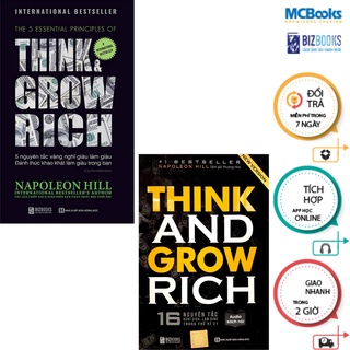 Sách - Combo Think and Grow Rich: 16 Nguyên tắc nghĩ giàu làm giàu trong thế kỉ 21 +5 nguyên tắc vàng nghĩ giàu làm giàu