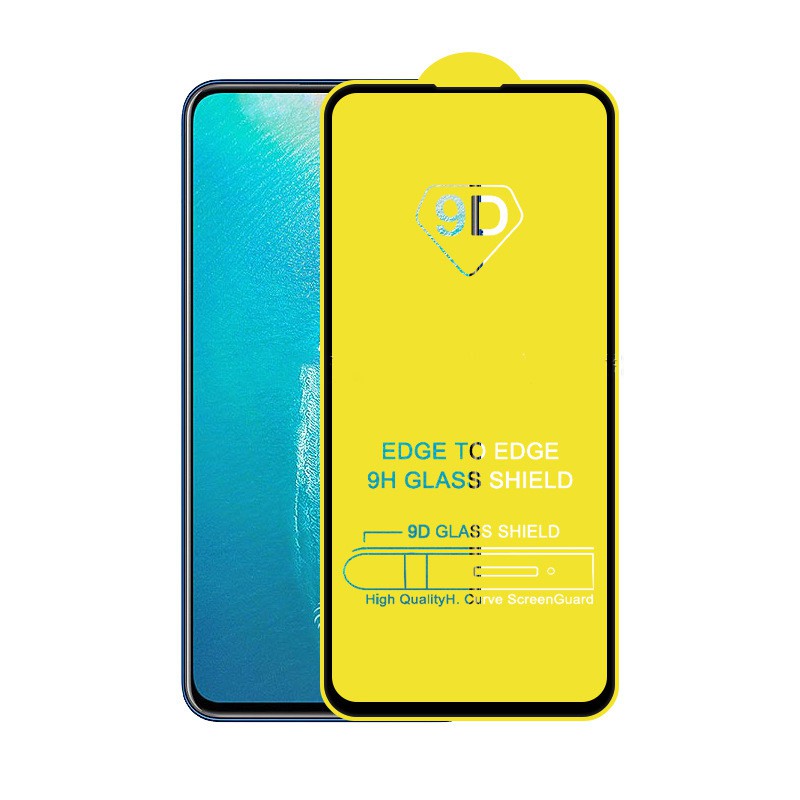 Kính cường lực 9D bảo vệ toàn màn hình dành cho VIVO Y100 Y19s Y28 Y28s Y27s Y18 Y18s Y18e Y03 Y17s Y27 Y36 Y16 Y22 Y22s Y21 Y21s Y30 Y02s Y02s Y35 Y77 Y01 Y55 Y73 Y33s Y33T Y21T Y76 T1 T1x 4G 5G