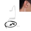 ZENZON Tai Nghe Walkie Màn Hình Ống Khí Mát Chống Bức Xạ Chống Bụi 3.5 Mm Tai Nghe Lò Xo An Ninh Âm Thanh Nổi Đơn
