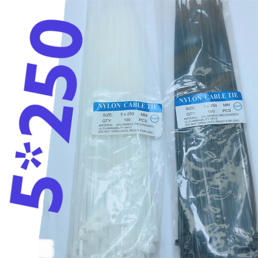 dây rút nhựa size 5*250 1 bịch 70 sợi | Shopee Việt Nam
