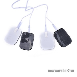 (Hàng Mới) Dây Cáp Điện Với 4 Miếng Dán Cho Máy Massage Jack 2.5mm