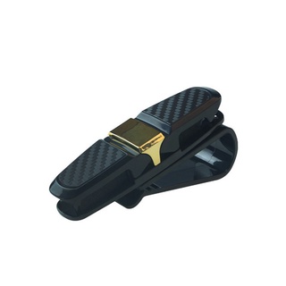 Kẹp giữ kính râm đa năng gắn tấm che nắng xe hơi vân carbon - kẹp xoay 360 độ