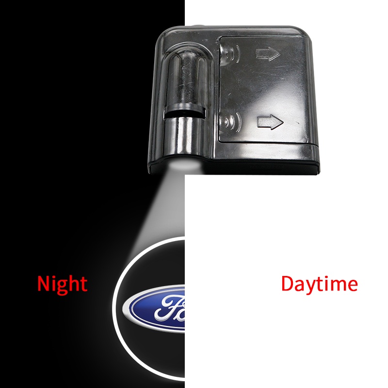 1 Đèn LED Chiếu Logo Chào Mừng Gắn Cửa Xe Hơi Ford Fiesta EcoSport ESCORT Ranger Mondeo Mustang FOCUS 2 3 4 5
