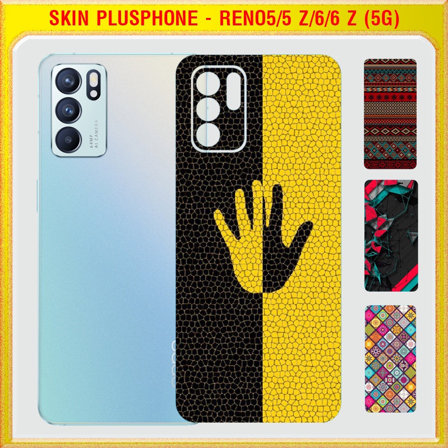 Dán Skin mặt sau cho Oppo Reno5 (5G), Reno 5 Z 5G (Reno 5Z), Reno6 ...