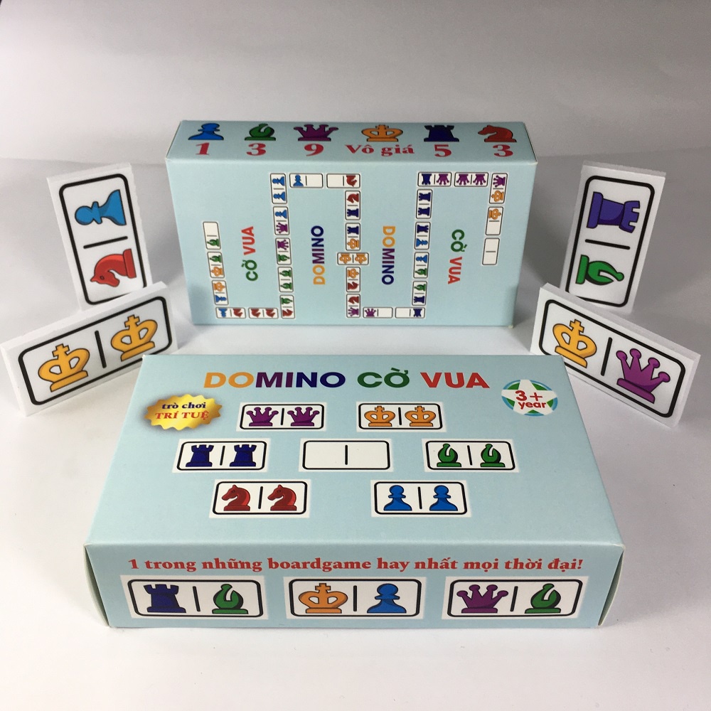 Ảnh Domino Cờ vua DƯƠNG SINH, 28 quân, đồ chơi tích hợp 2 boardgame trí tuệ cho trẻ em 4