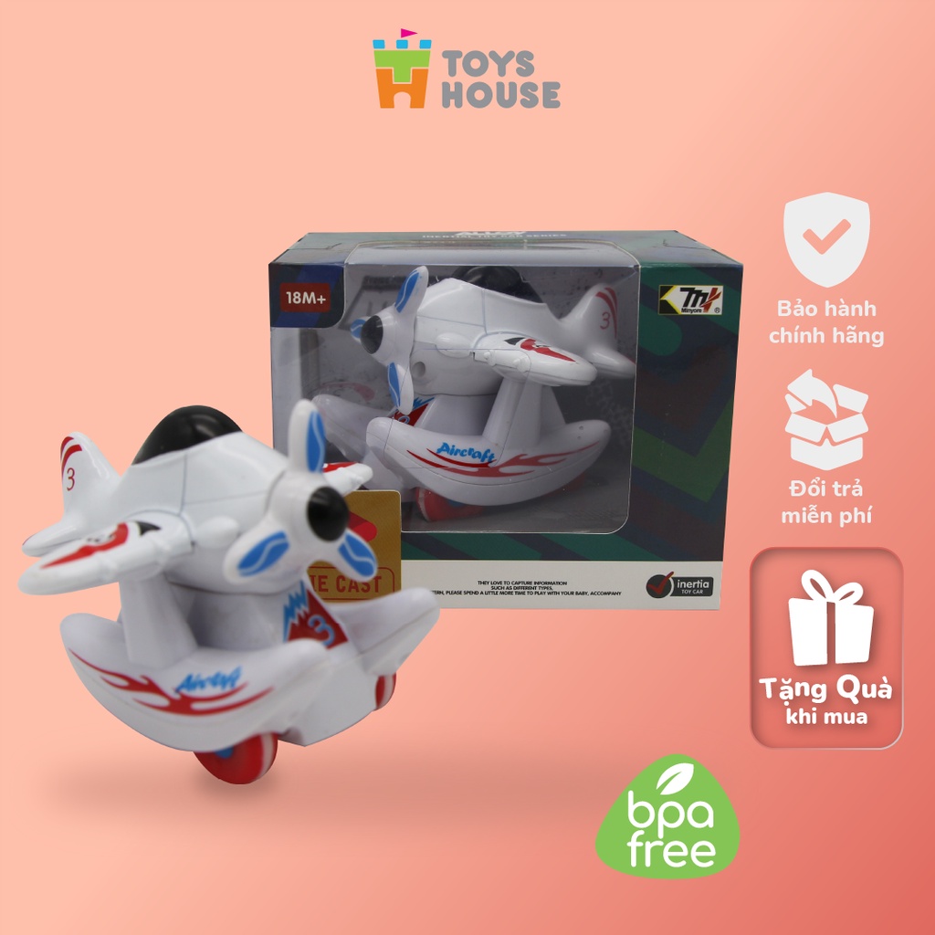 Ảnh Đồ chơi máy bay trượt đà Toyshouse 0783-243 có bánh xe cho bé 2