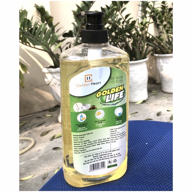 Nước rửa bát Golden Life – Hương Quế – 1L