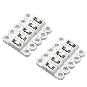 Yoo 10 Chiếc Cửa Trượt Con Lăn Tủ Đồng Bánh Xe Ròng Rọc Cho Tủ Quần Áo Nội Thất Cửa Sổ Phụ Kiện Chiều Rộng 7