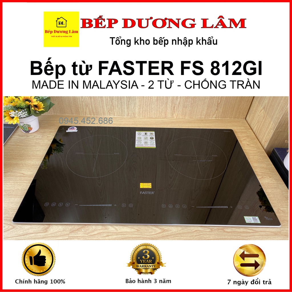 Bếp Từ đôi Faster Fs 812gi Nhập Khẩu Malaysia Bếp Từ âm Inverter