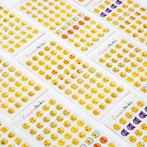 3 Túi 12 Tấm Sticker Emoji 660 - Thỏ Hồng VPP