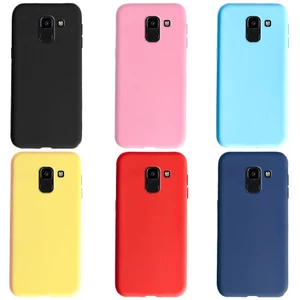 Ốp Điện Thoại Silicon Mềm Màu Kẹo Cho Samsung Galaxy J6 Plus 2018 J610G J 6 J600F J6Plus