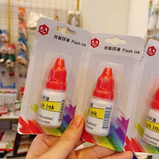Lọ tẩy dùng vệ sinh con dấu trang trí - Lọ mực in con dấu nhiều màu