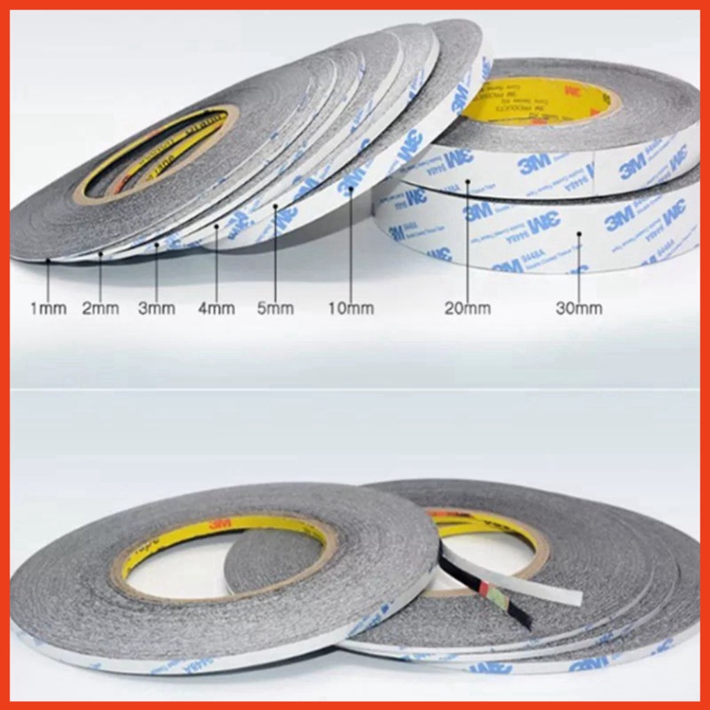 Băng dính 2 mặt 9448a 1MM dài 50m dán cố định linh kiện, ron, khung, màn hình, lưng điện thoại