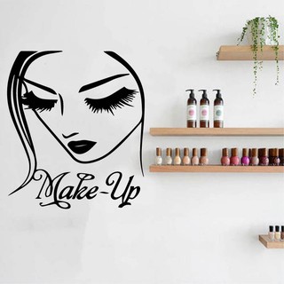Decal Trang Trí Cửa Tiệm Nail - Spa - HairSalon - Nối Mi P2