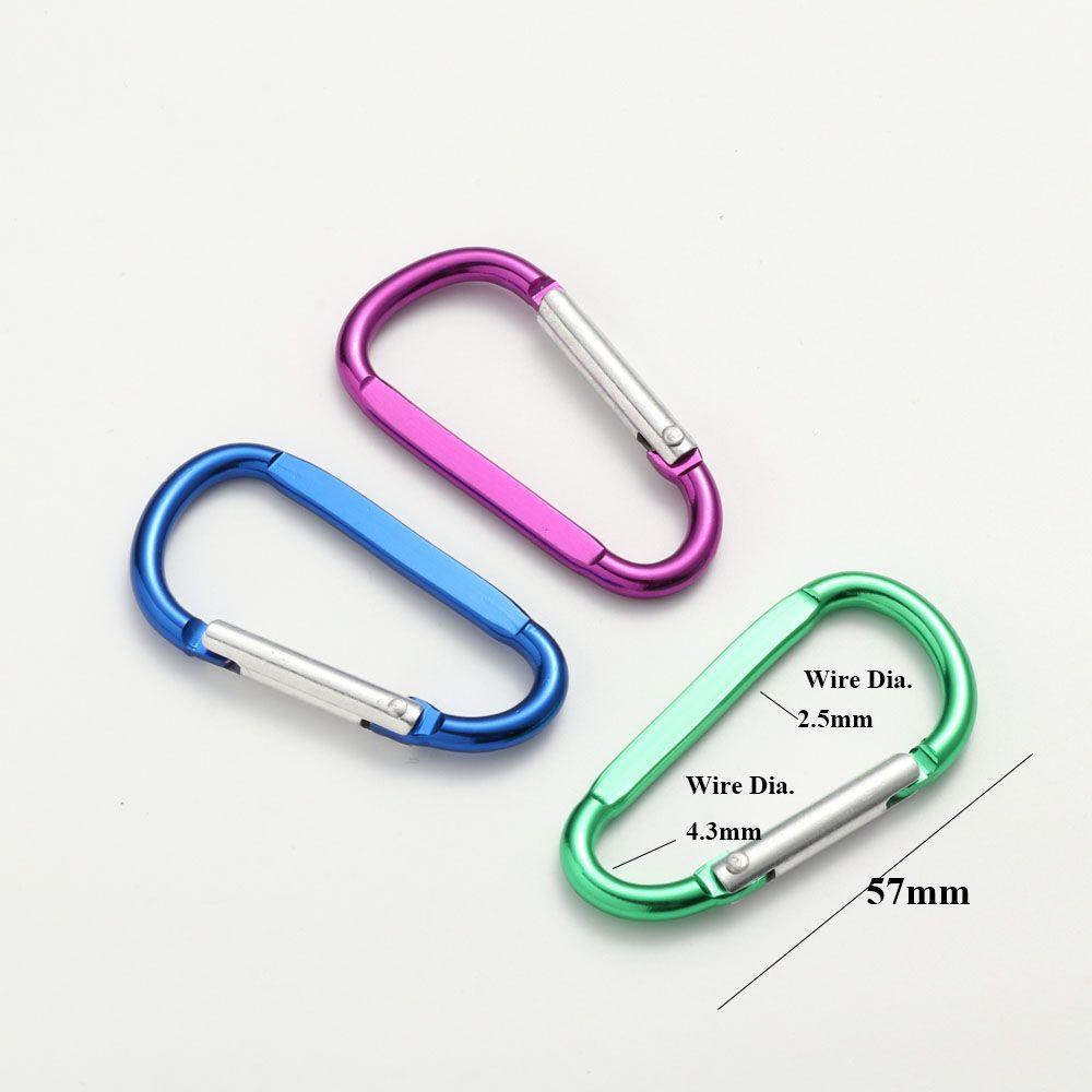 GETVOW Khóa Móc Carabiner Thể Thao Nhôm Hợp Kim, Nhiều Màu, Phù hợp Hoạt động Ngoài Trời