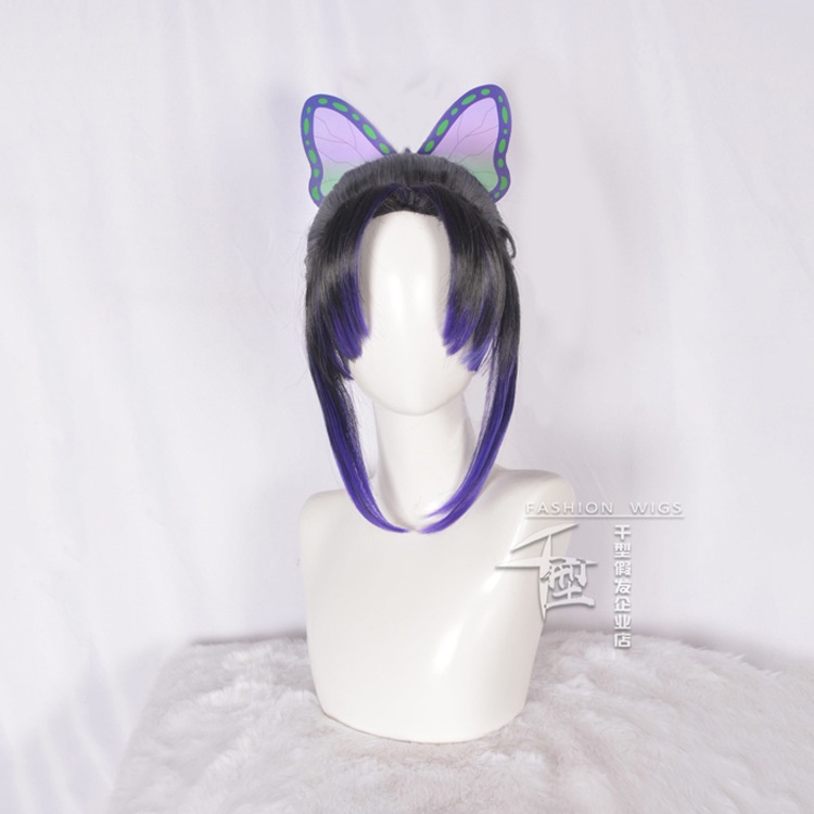 Kẹp tóc cosplay SQ3 Demon Slayer dành cho nhân vật Shinobu Kochou, phù hợp cho Halloween và cosplay.