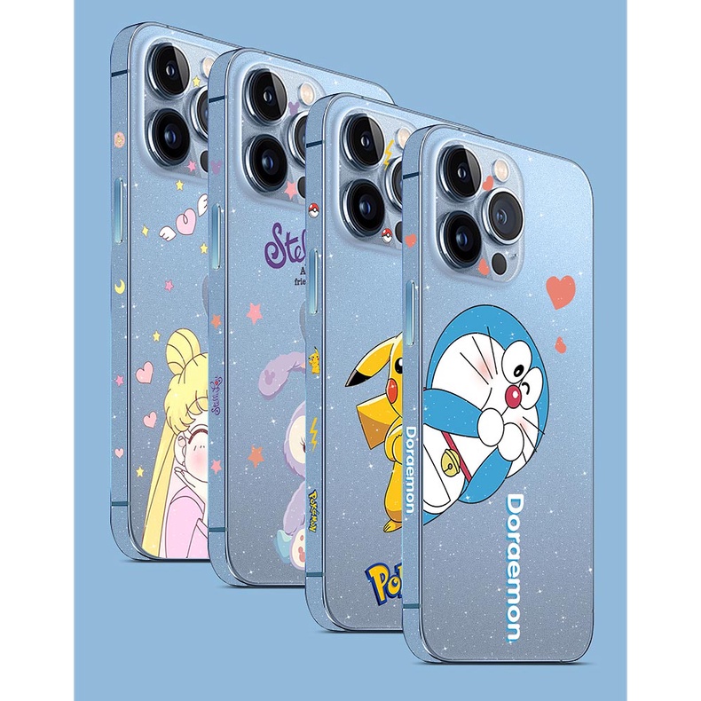 Hoạt Hình Miếng Dán Bảo Vệ Lưng Trong Suốt Cho iphone 15 pro max iphone15 15pro 15promax