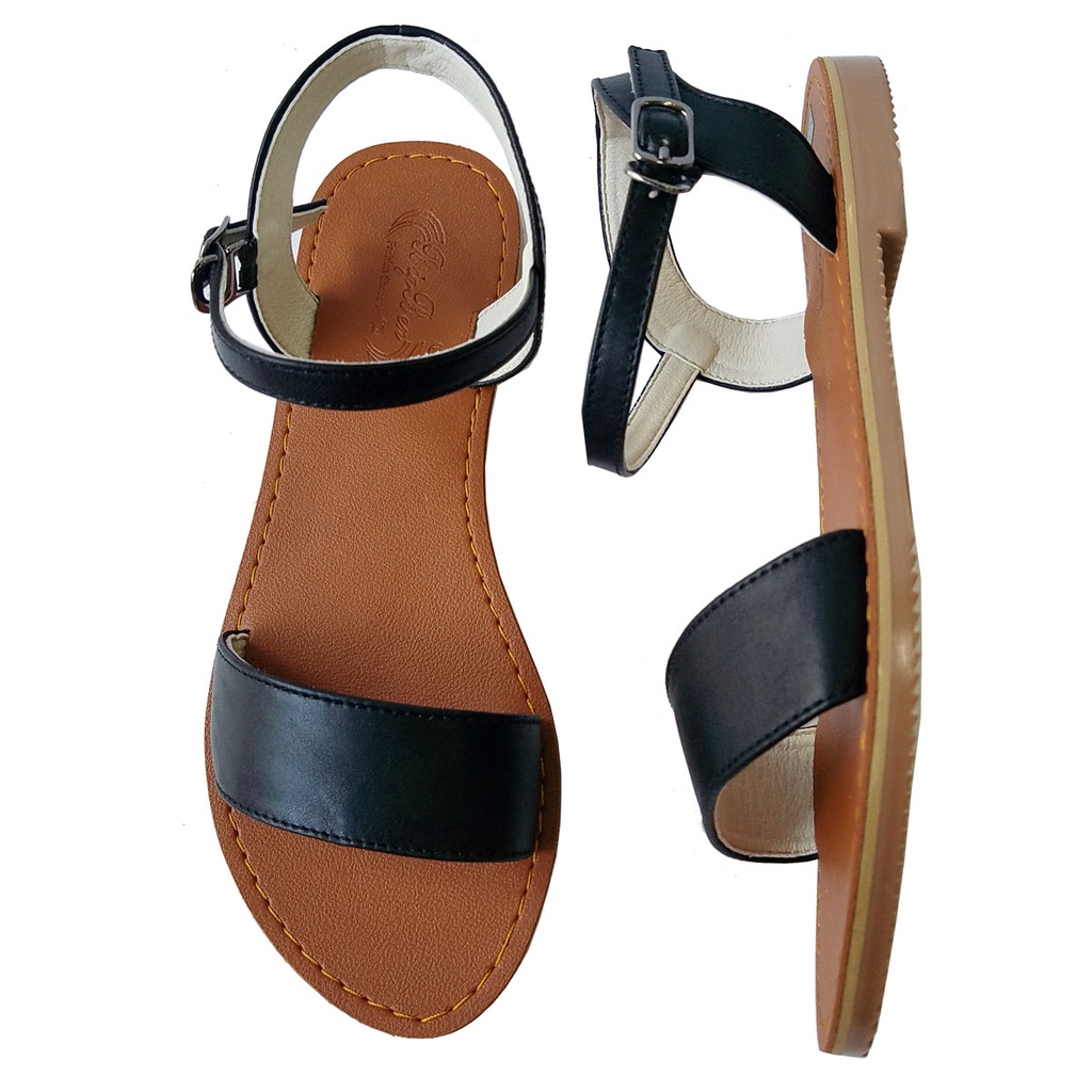 Giày Sandal Nữ Da Bò Thật BIGGBEN Cao Cấp HKD573