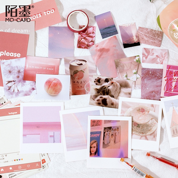 Decor bàn học phòng bàn làm việc set sticker washi tape giấy ghi chú giấy dán tường HD118-K82