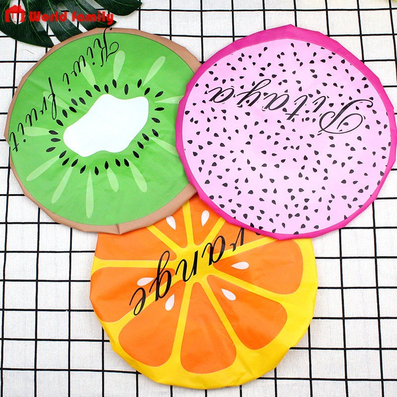[COMBO 10]MŨ Ủ TÓC TRÙM ĐẦU KHÔNG THẤM NƯỚC-  Mũ Tắm Trùm Tóc Chống Nước Mũ Tắm Ủ Tóc Hình Trái Cây, Hoạt Hình Dễ Thương