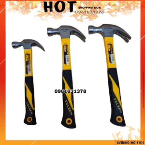 Búa nhổ đinh TOLSEN sừng dê cán nhựa và tay cầm chống trượt dùng trong sửa chữa nhà cửa, công trình tiêu chuẩn châu Âu