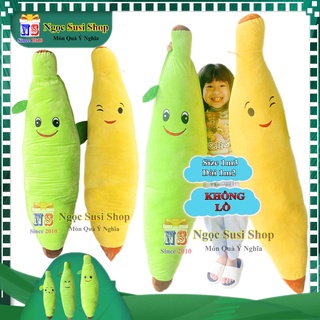 [SIÊU MỊN] GẤU BÔNG GỐI ÔM TRÁI CHUỐI KHỔNG LỒ 1M3 DÀI 1M2 [ GIÁ SỐC]