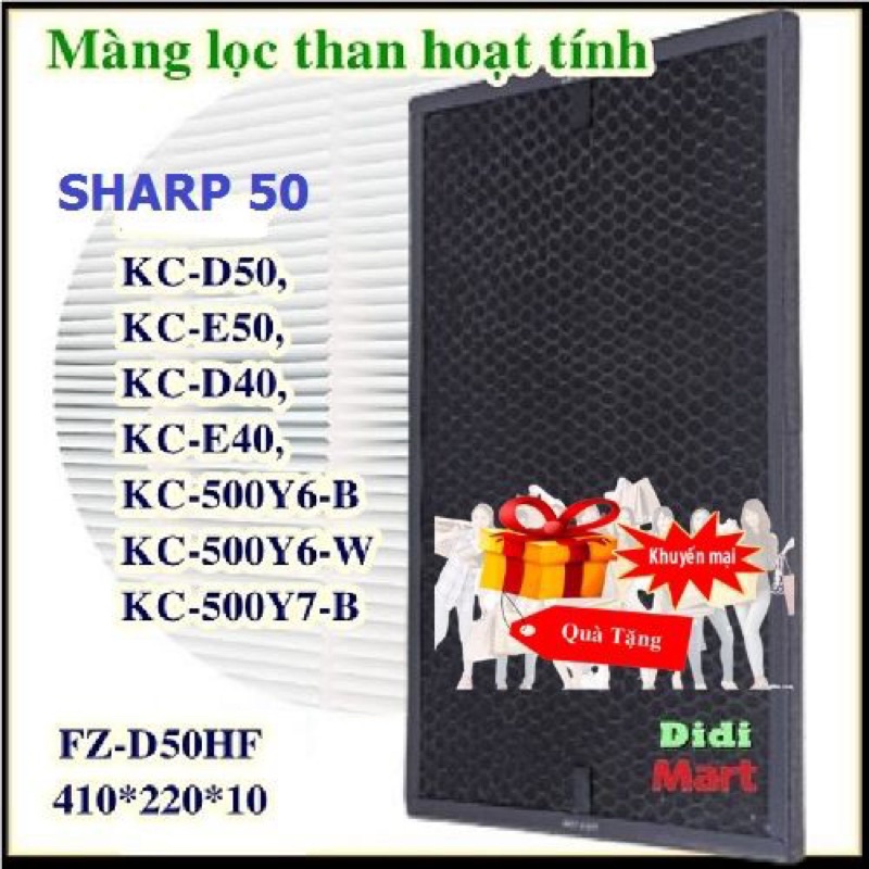 Màng lọc không khí Sharp màng hepa màng than sharp KC D E F G H J K 40 50