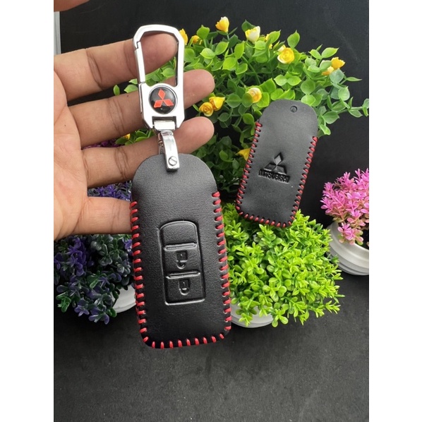 Bao da bảo vệ chìa khoá xe hơi Misubishi TRION XPANDER OUTLANDER ASX 2021 2020