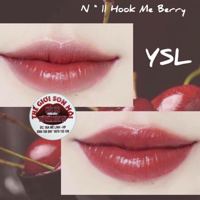 Ysl hook me berry swatch sales