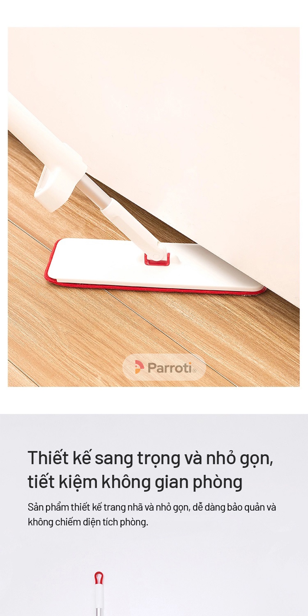 Hướng dẫn sử dụng cây lau nhà Parroti MG01