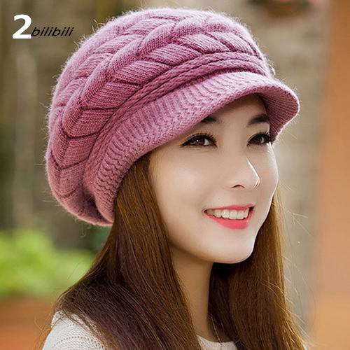 Mũ len phong cách Hàn Quốc đơn giản nhiều màu lựa chọn cho nữ