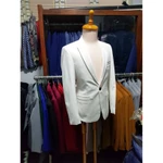 Áo vest nam phong cách hàn quốc chất liệu vitex cao cấp dáng ôm body màu Trắng (áo lẻ không quần) tặng cà vạt + hộp — ảnh 6