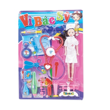 VĨ BÁC SĨ CÓ Y TÁ BỘ ĐỒ CHƠI TRẺ EM AN TOÀN