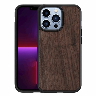 Ốp Điện Thoại Gỗ Tự Nhiên Khung TPU Cho iPhone 14 13 12 11 Pro Max 12 13 Mini