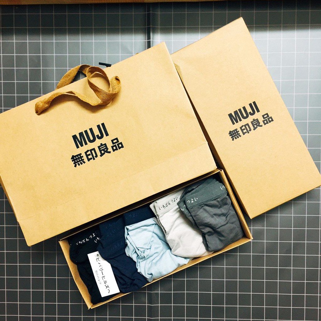 (XẢ LỖ ) Hộp 5 quần lót nam Muji Nhật Bản