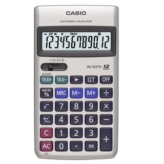 Máy Tính Mini Casio HL-122TV (Chính Hãng) - 12 Chữ Số, Tích Hợp Phím Tính Thuế (TAX)