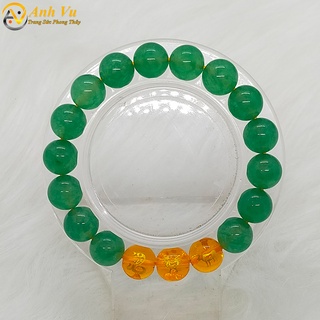 Vòng tam hợp quý nhân tỵ dậu sửu chất liệu mã não - size 8 10ly - có khai quang may mắn tài lộc