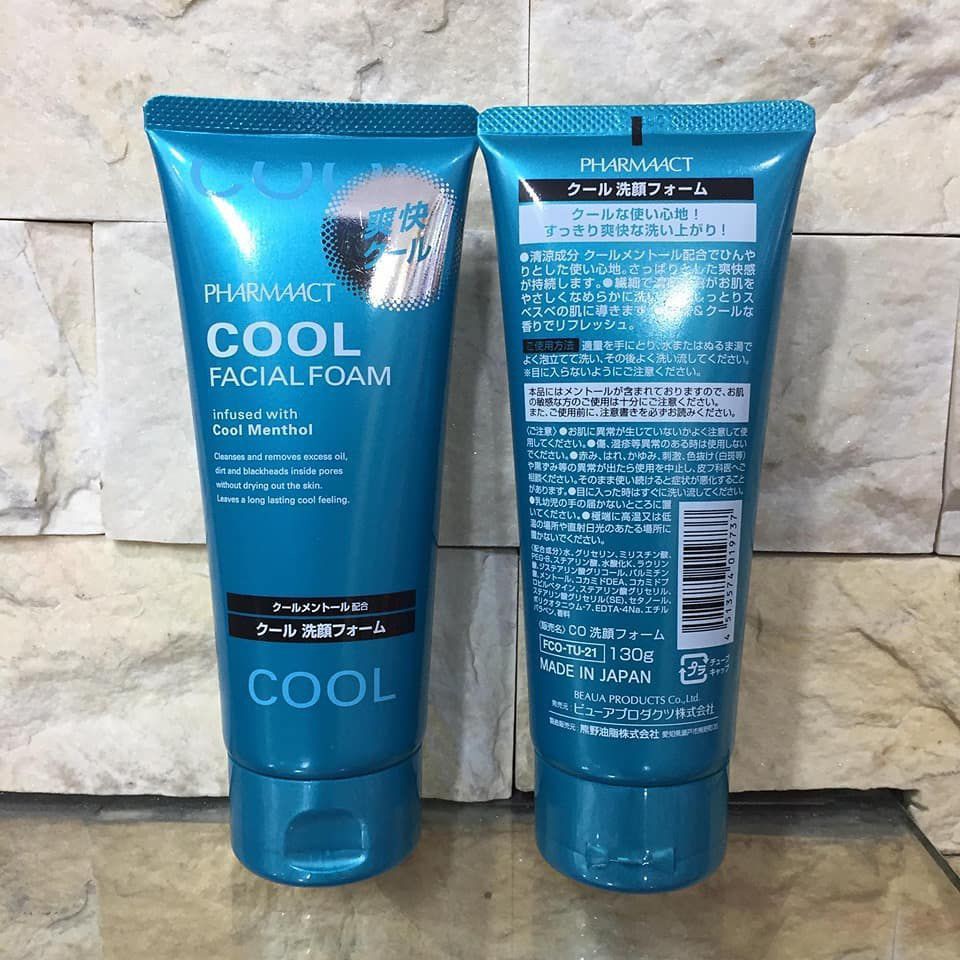 Ảnh Sữa Rửa Mặt Bạc Hà Mát Lạnh Cho Nam Giới Pharmaact Cool Facial Foam (130g) 3