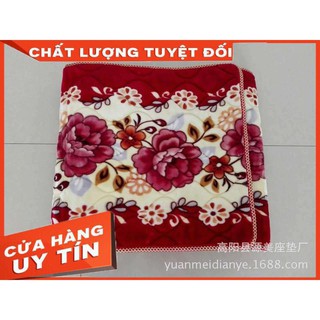 Đệm trải ghế hoa bông hồng 3D, thảm nỉ nhung hình hoa chống trượt kích thước 1m7x50cm - bmbedding