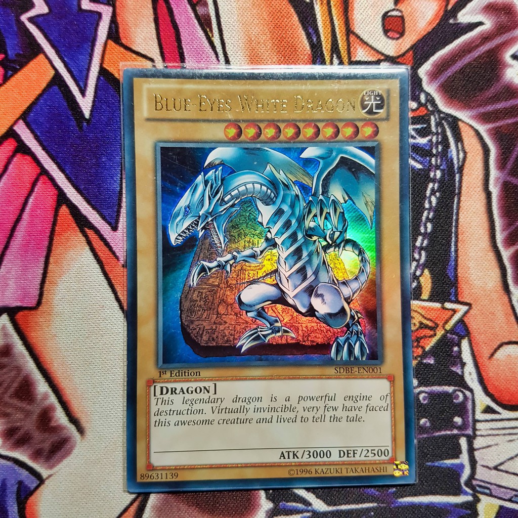 Thẻ Bài Yugioh Blue Eyes White Dragon Sdbe En001 Ultra Rare Shopee Việt Nam 4682